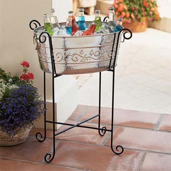 Harrison beverage tub with stand