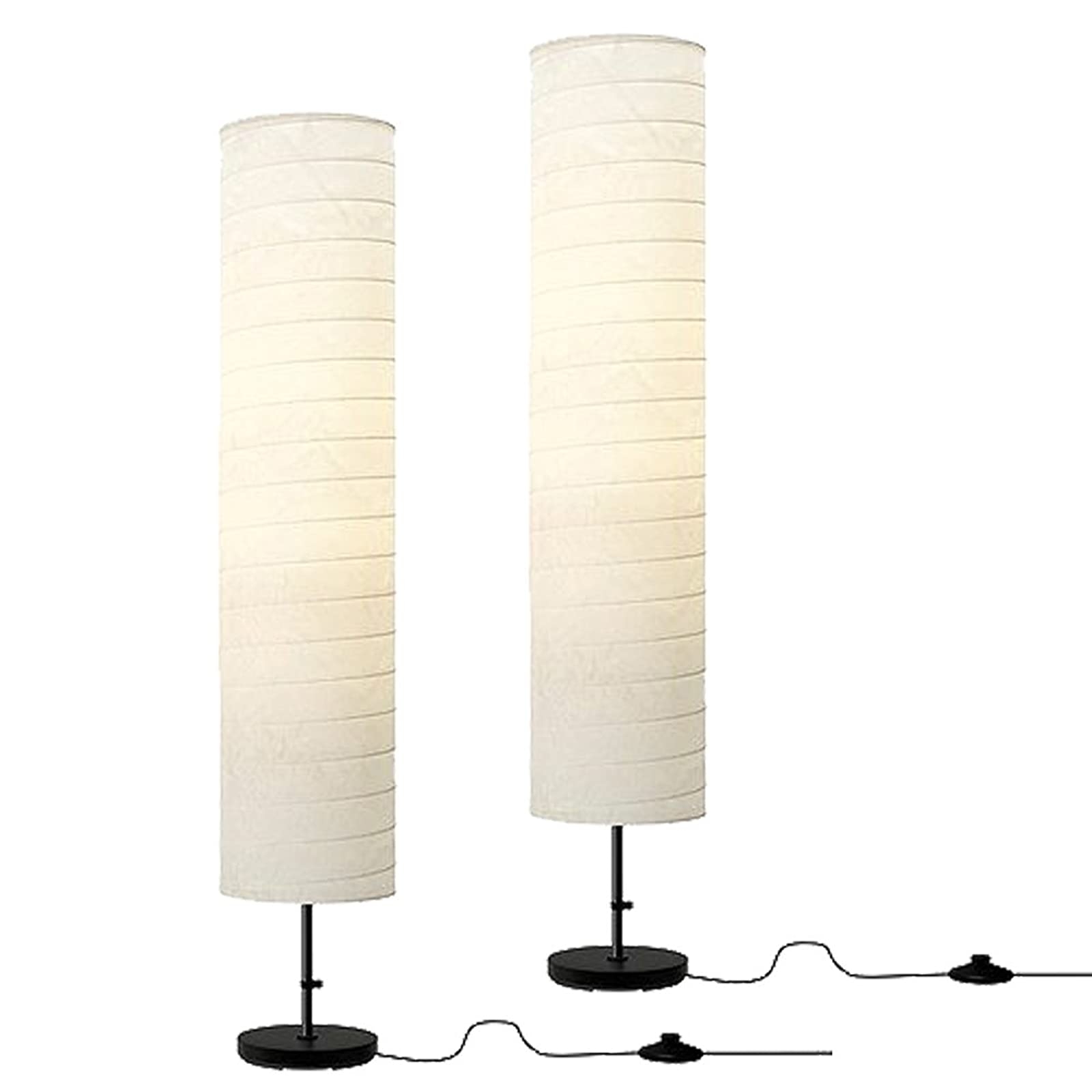 IKEA Floor Lamp 46 Contemporary Style Modern Soft Lighting HOLMO White New