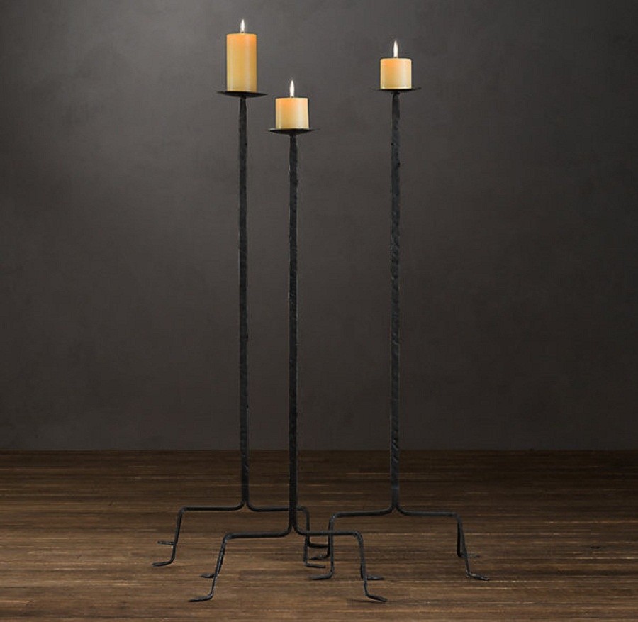 Iron floor candle holders 1