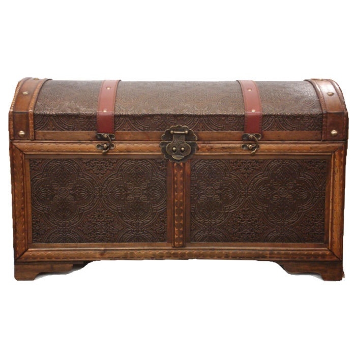 Phat tommy victorian decorative wooden storage trunk