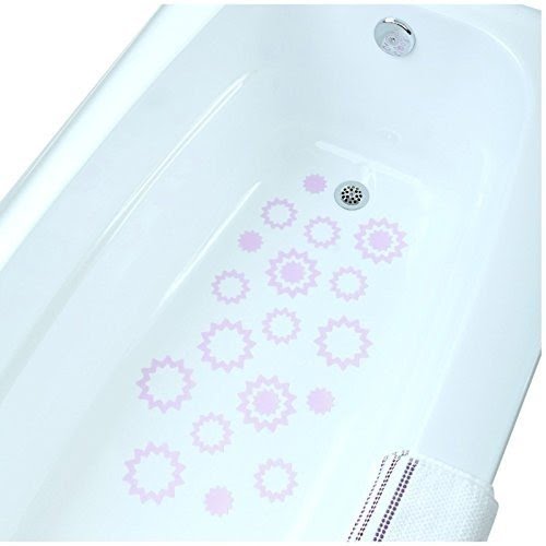 Purple Starburst Bathtub Bath Tub Treads Non Slip Applique Sticker Bath Mat