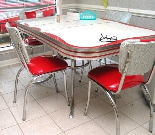 retro dining table and chairs for sale