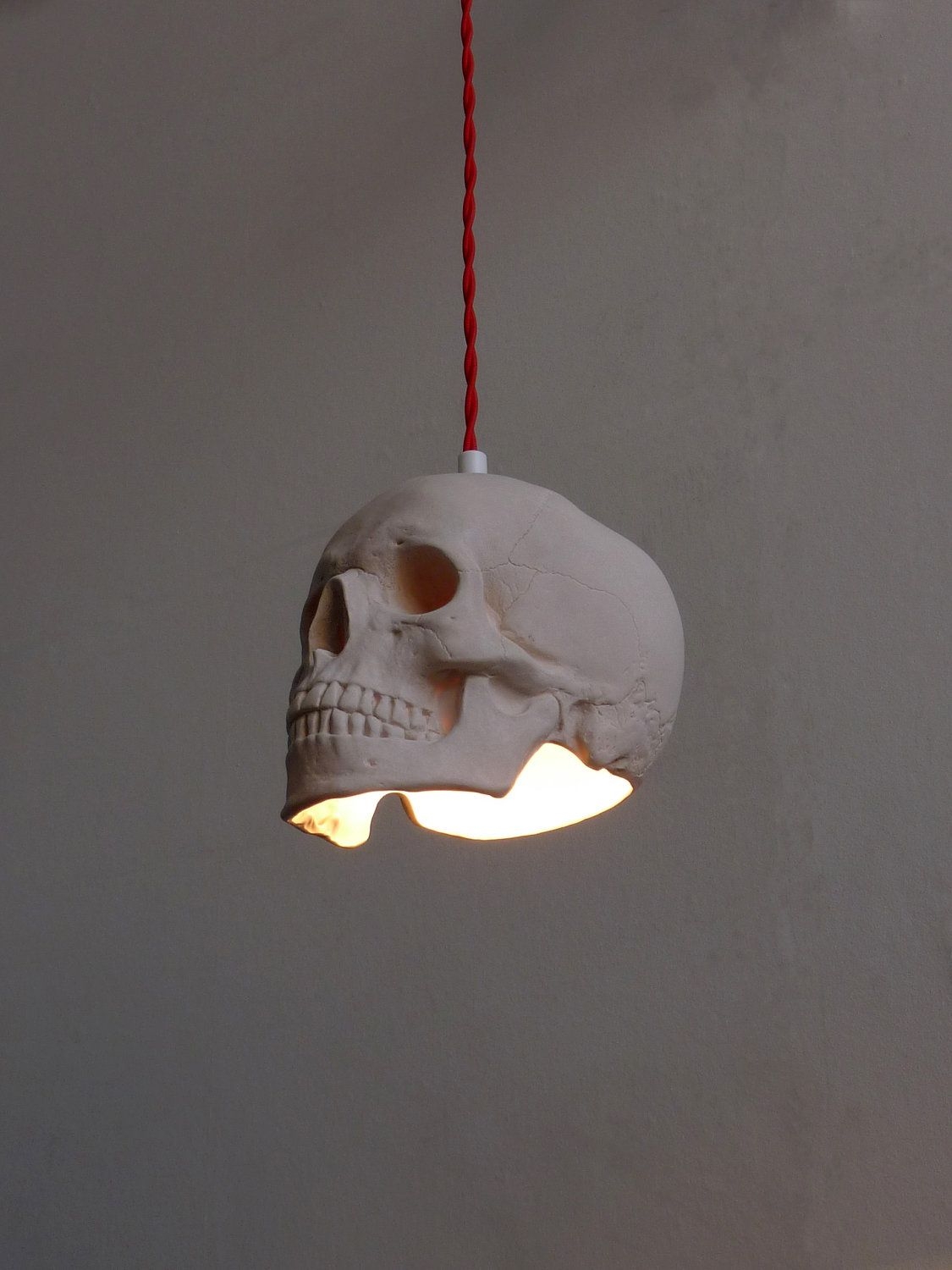 Skull floor lamp