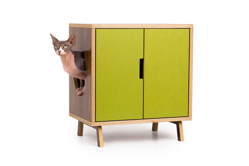 The mini cabinet mid century modern pet