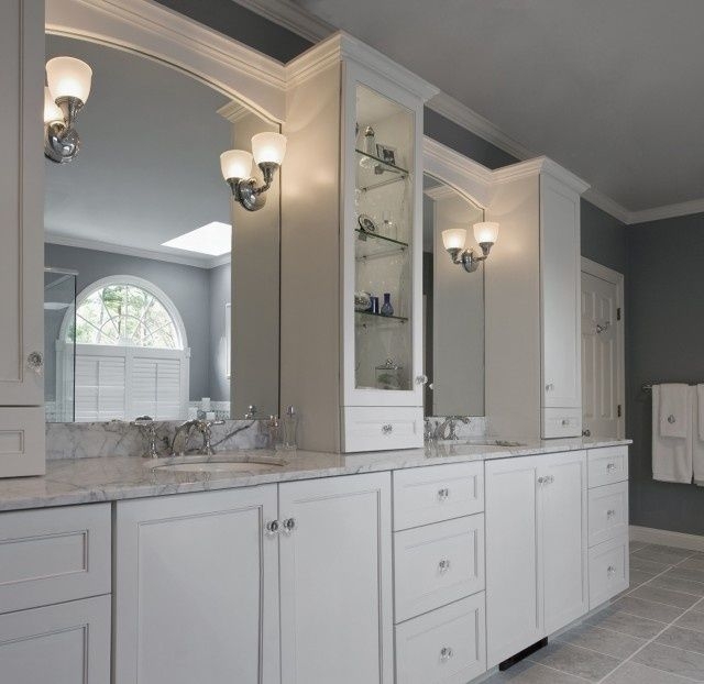 DIY Bathroom Countertop Vanity Tower Cabinet 