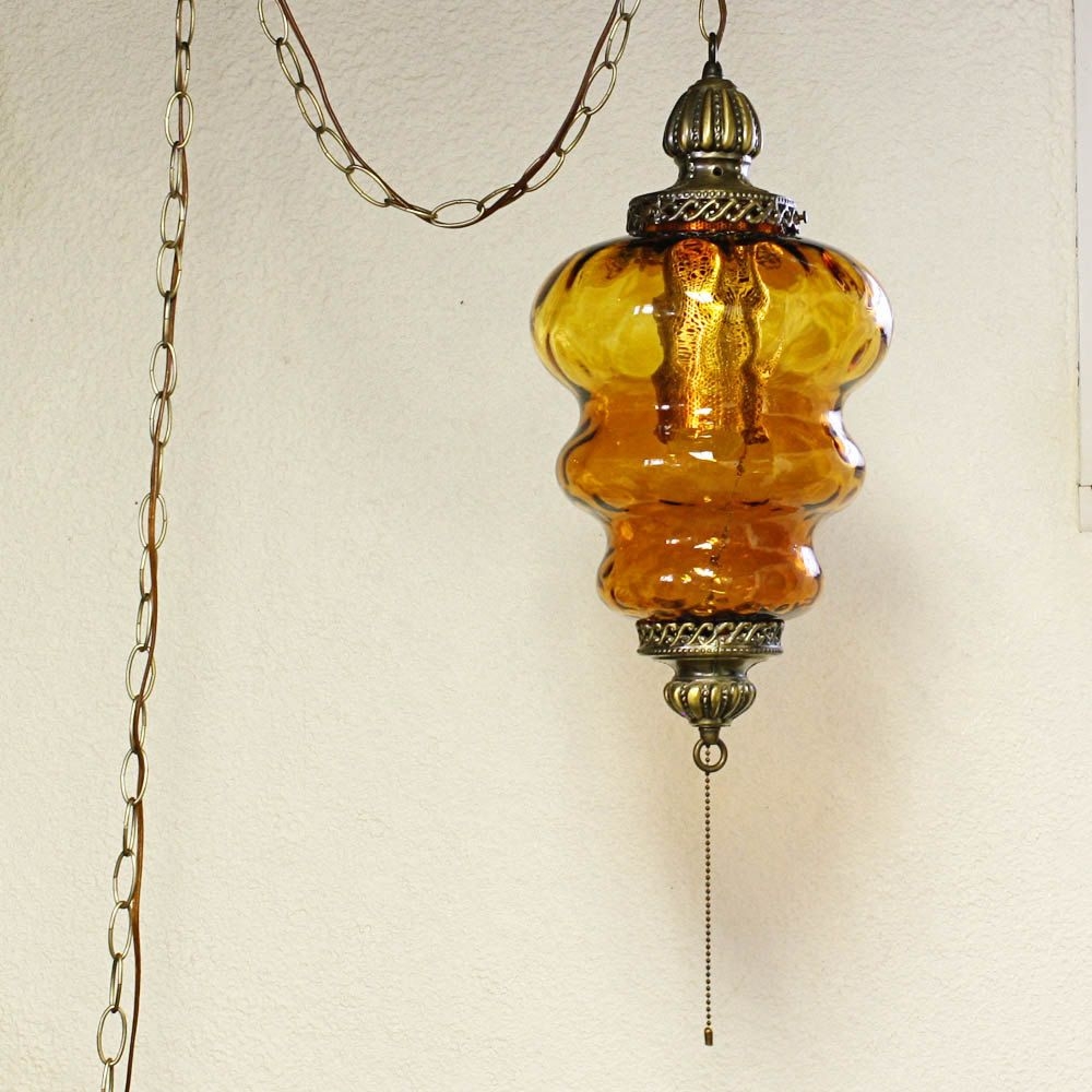 Vintage hanging light hanging lamp swag