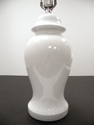 White ginger jar lamp 1