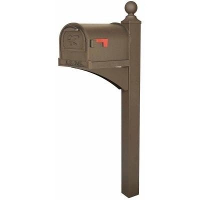Bronze mailbox post 6