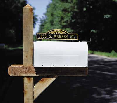 Mailbox address plaques 3