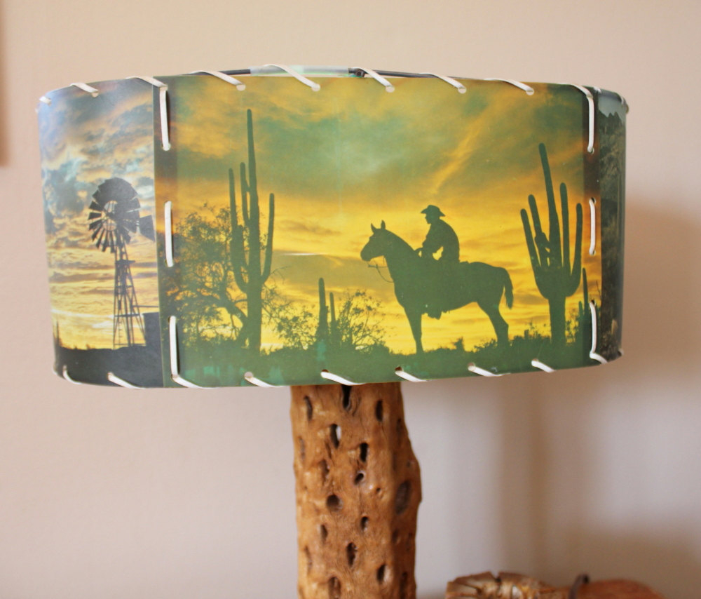 Mid century cholla cactus table lamp