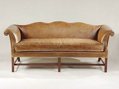 Nailhead leather sofa 18