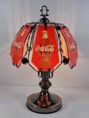 NEW Coke Coca-Cola 17" 6 Panel Touch Lamp NIB NR 168C-CC1