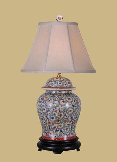 A Chinese Antique Style Lantern 18 /" High white Asian style design pattern china