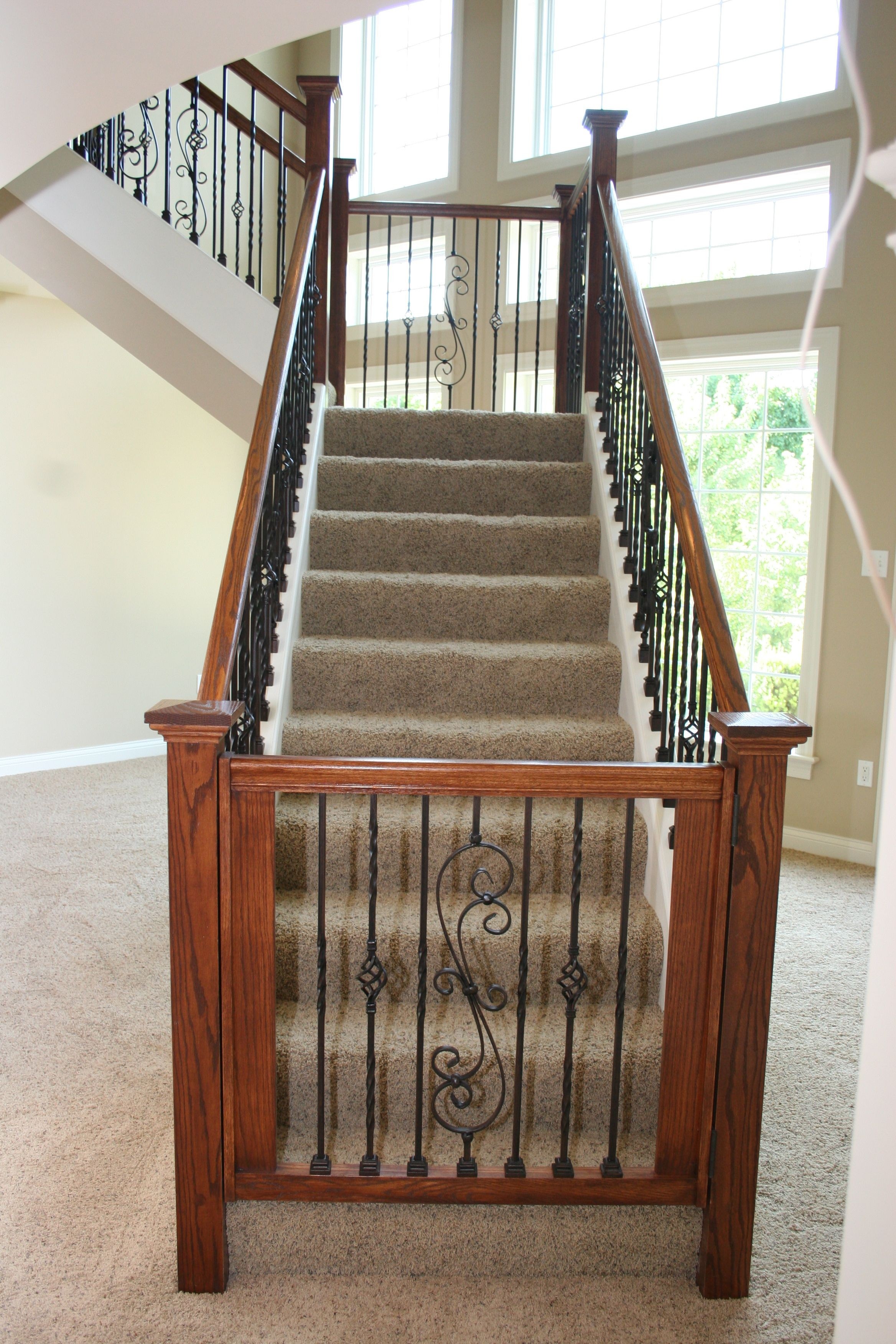 wrought iron stair gate