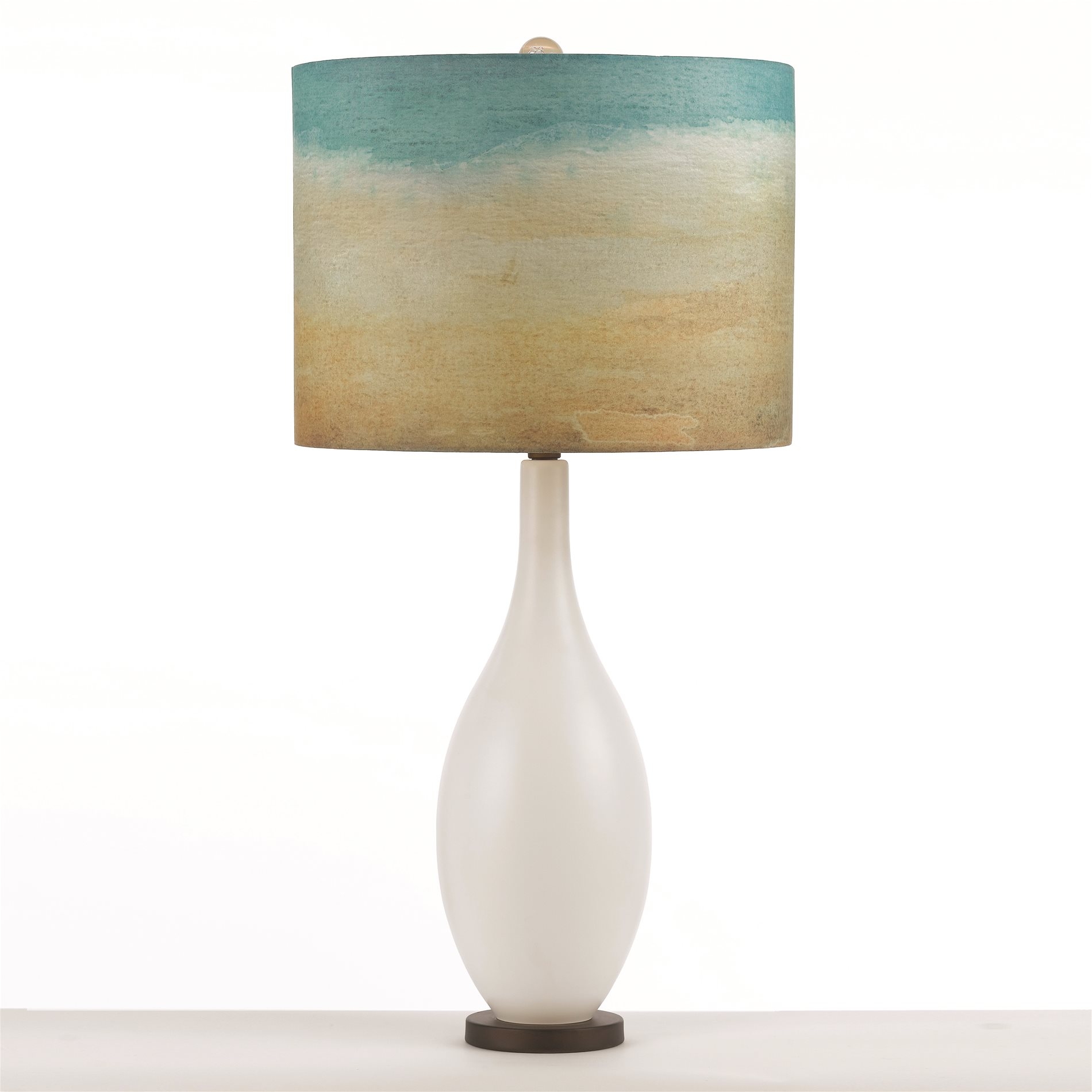 Beachy lamp deals shade