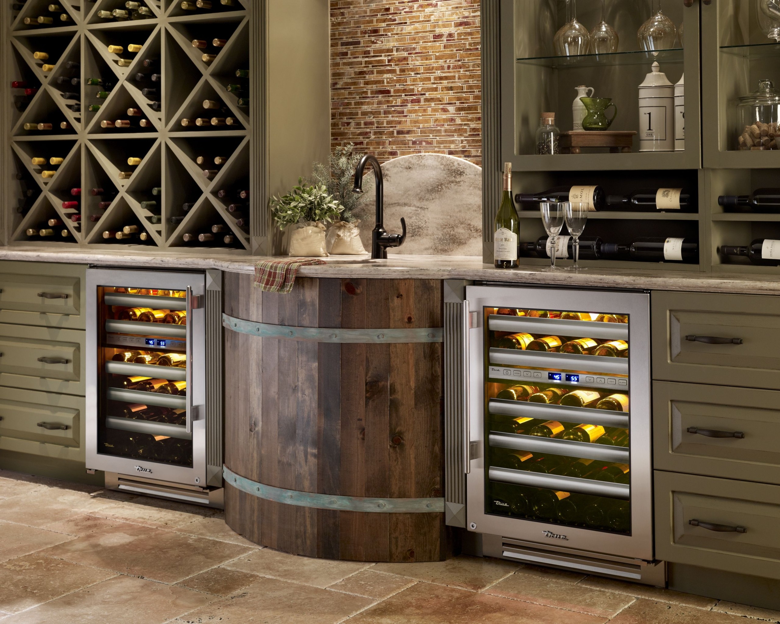 Wine cooler bar cabinet 19