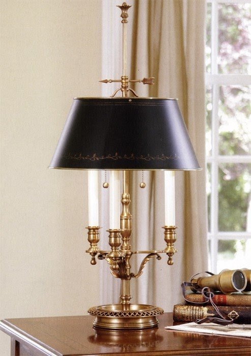 Antique solid brass table lamp 2