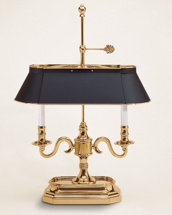 Antique solid brass table lamp