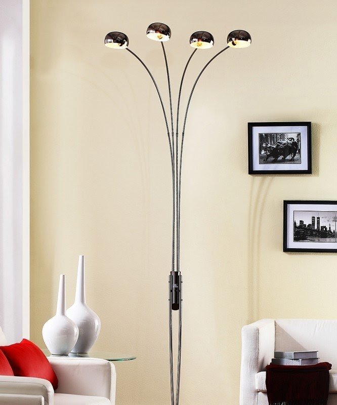 over the couch floor lamp