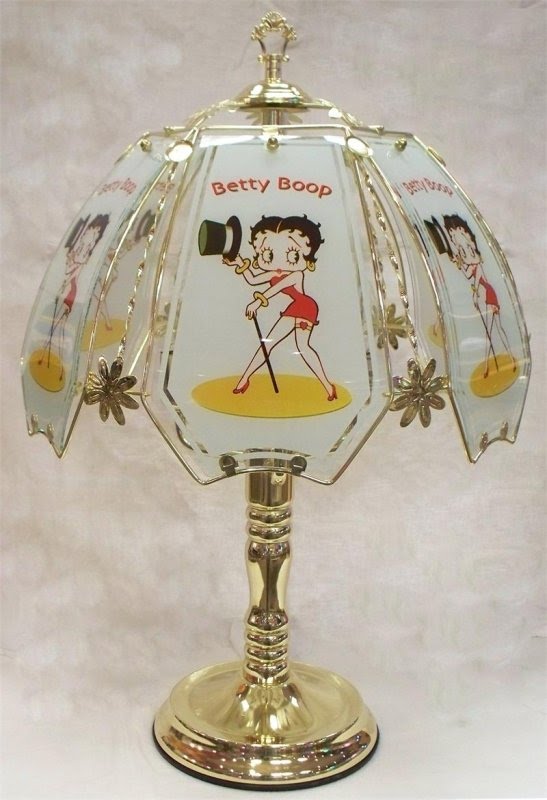 betty boop stained glass lamp