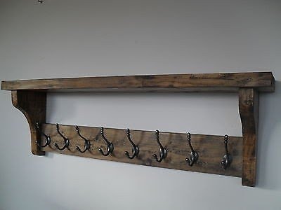 Coat hook rack with shelf 1