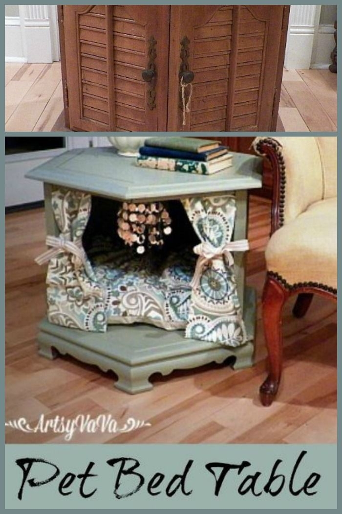 dog beds made out of end tables