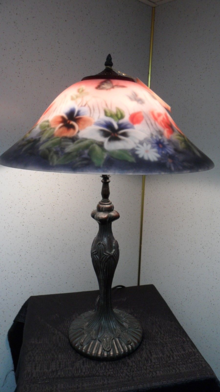 Reverse Painted Lamp | Foter