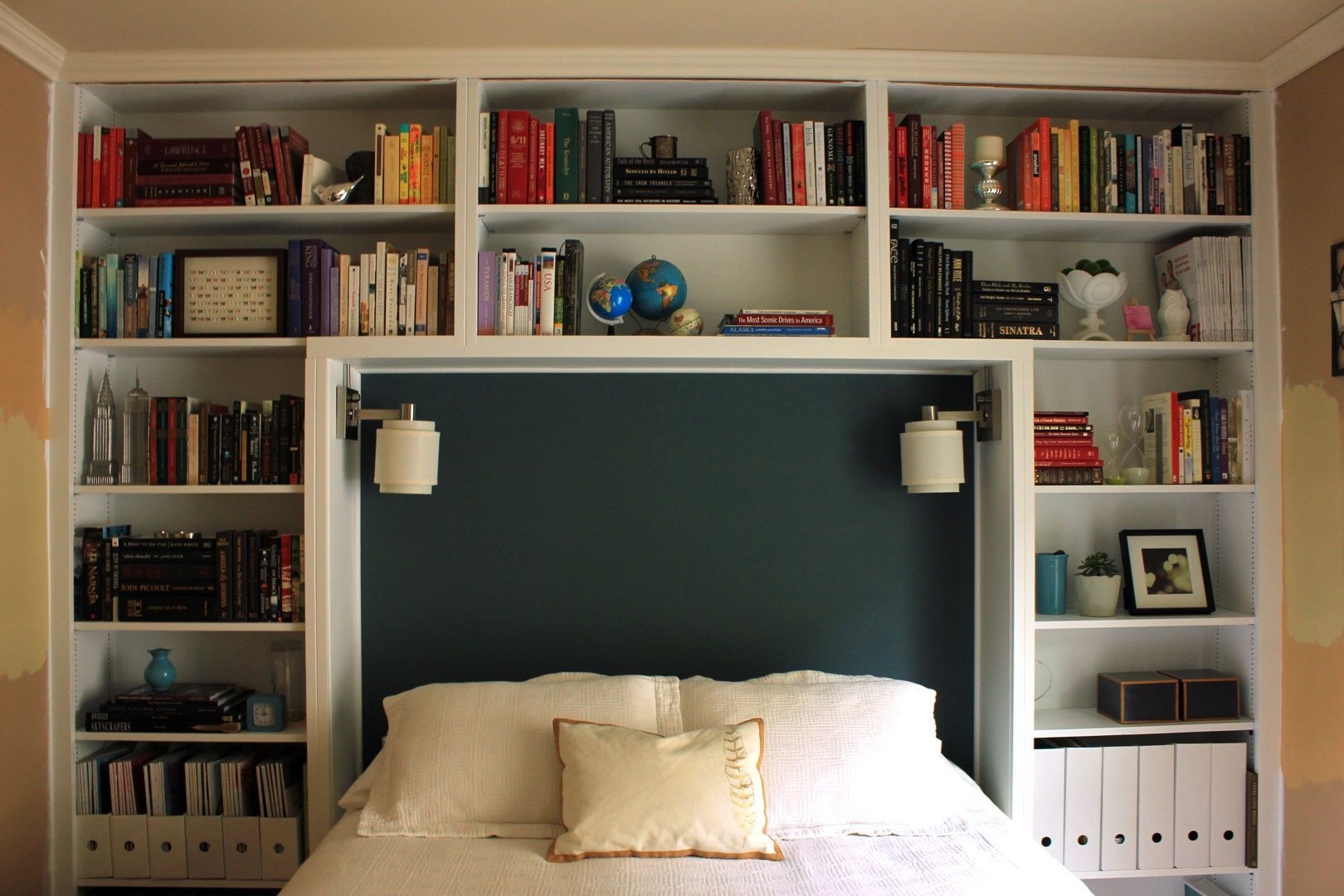 King Size Bookshelf Headboard Ideas On Foter