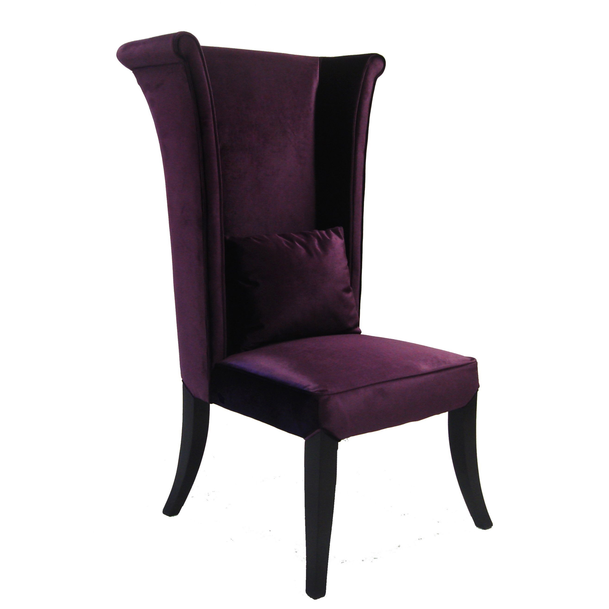 Mad hatter dining chair rich purple velvet lc847sipu