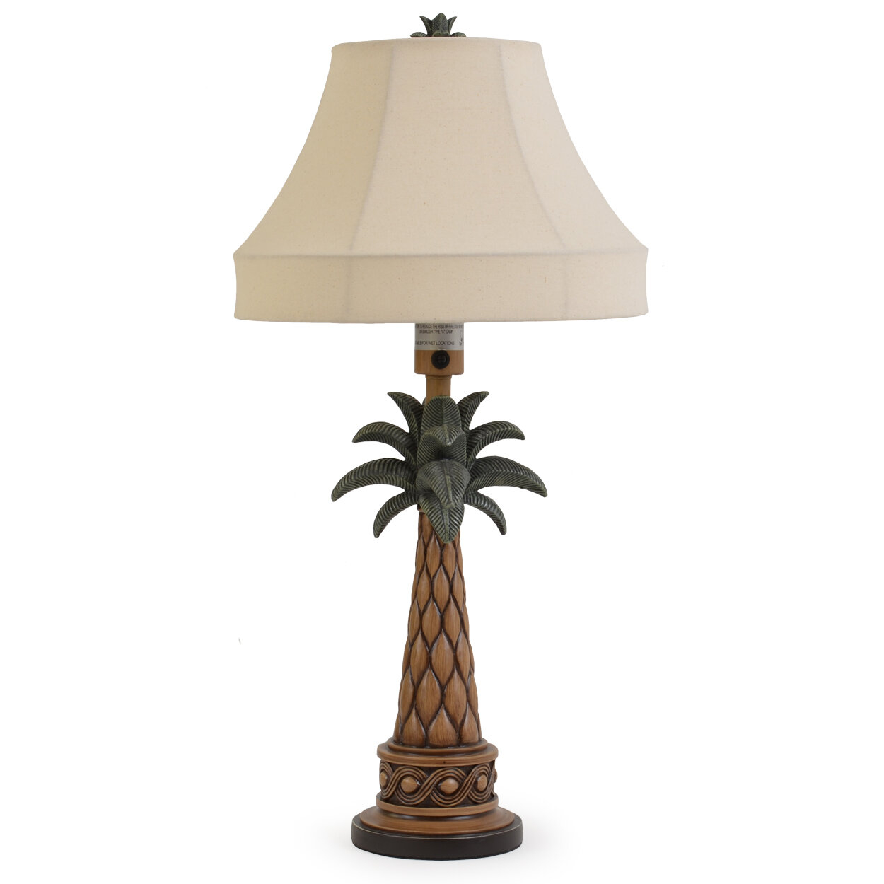 Monkey palm tree lamp