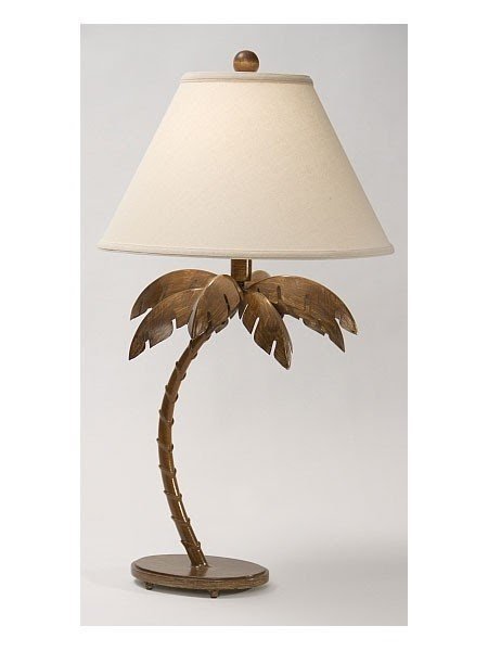golden palm tree lamp