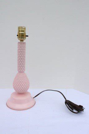 pink milk glass lamp