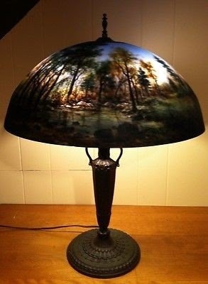 Reverse Painted Lamp - Ideas on Foter