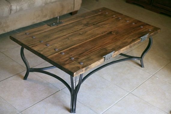 Rustic door coffee table