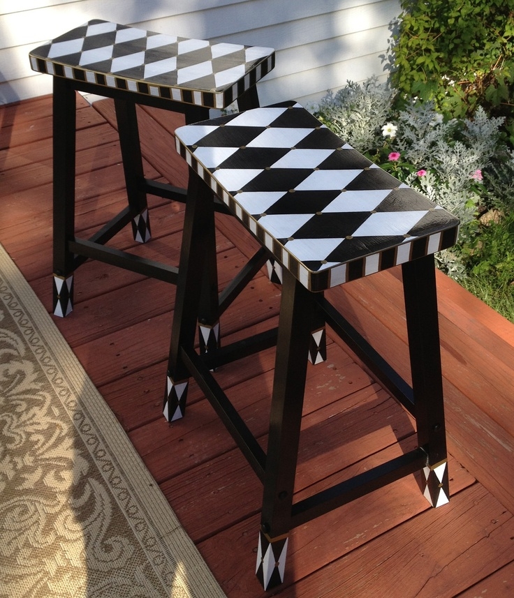 Saddle style bar stools 11