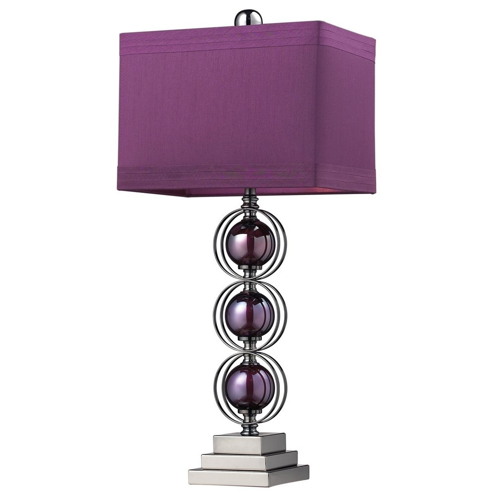 purple lamp shades table lamps