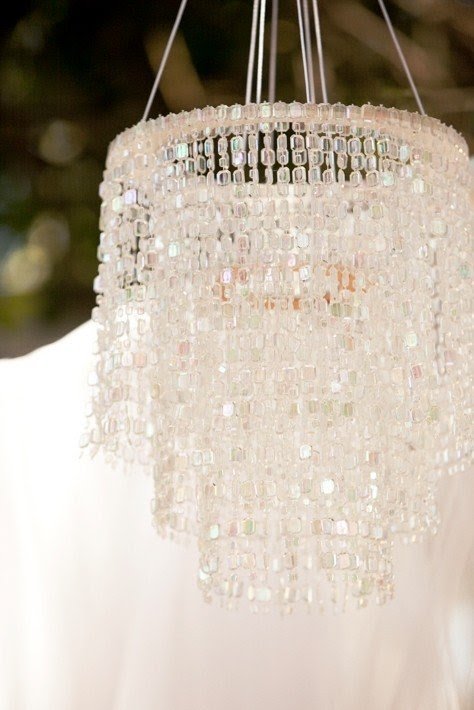 Chandelier lamp shades with crystals