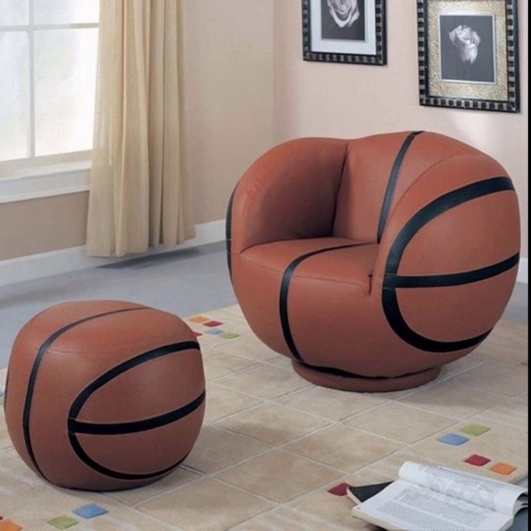 кресло в виде баскетбольного мяча