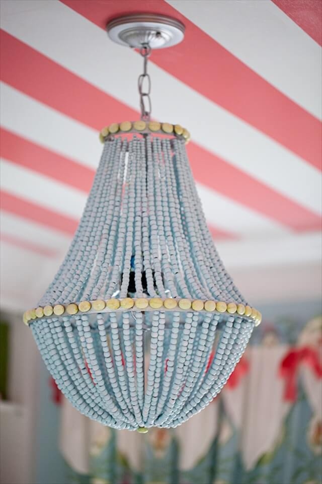 Making a chandelier with beads