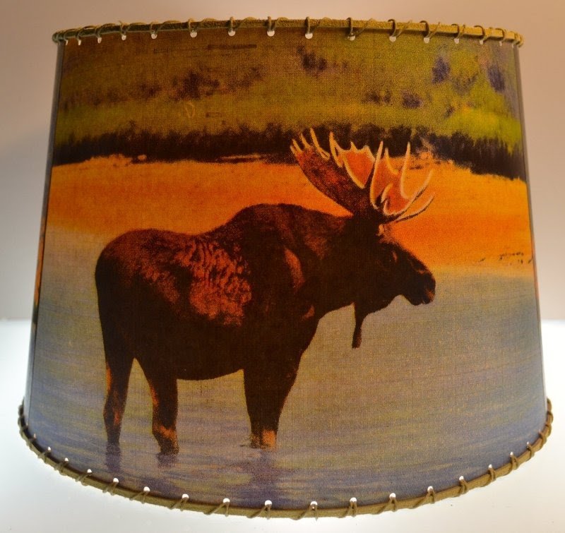 Moose lamp shade 5
