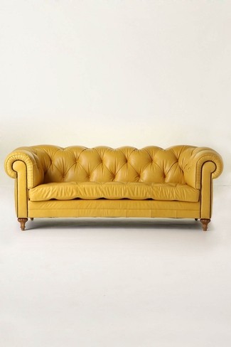 Yellow Leather Sofas - Foter