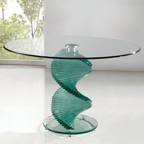 Round Glass Top Dining Room Table - Foter