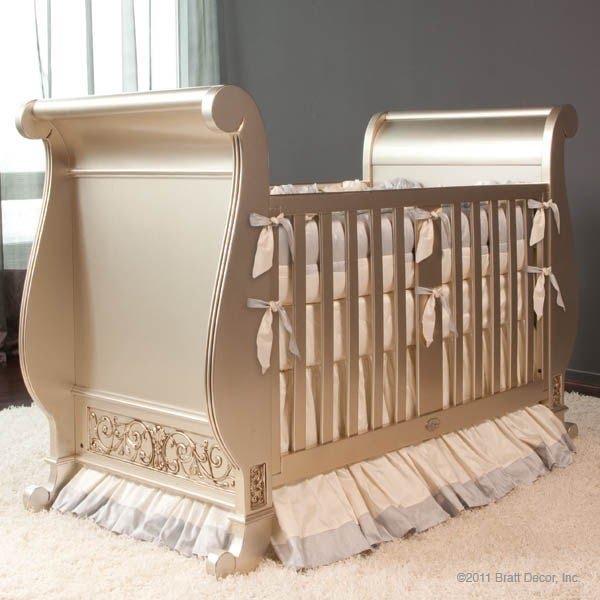 sleigh style crib