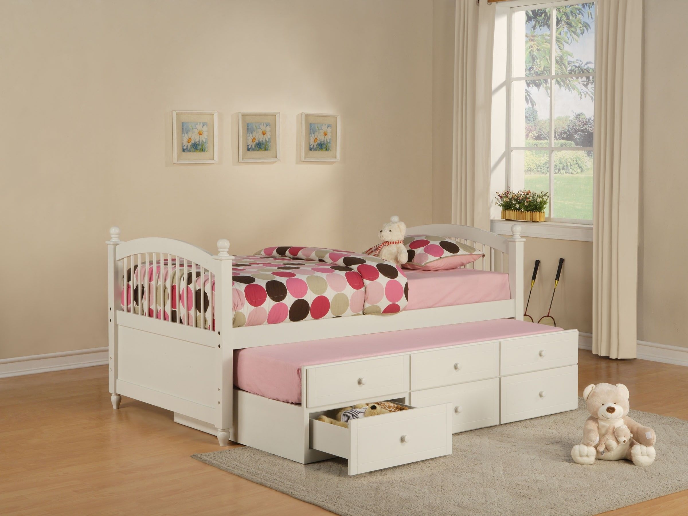 Twin platform bed with trundle 10