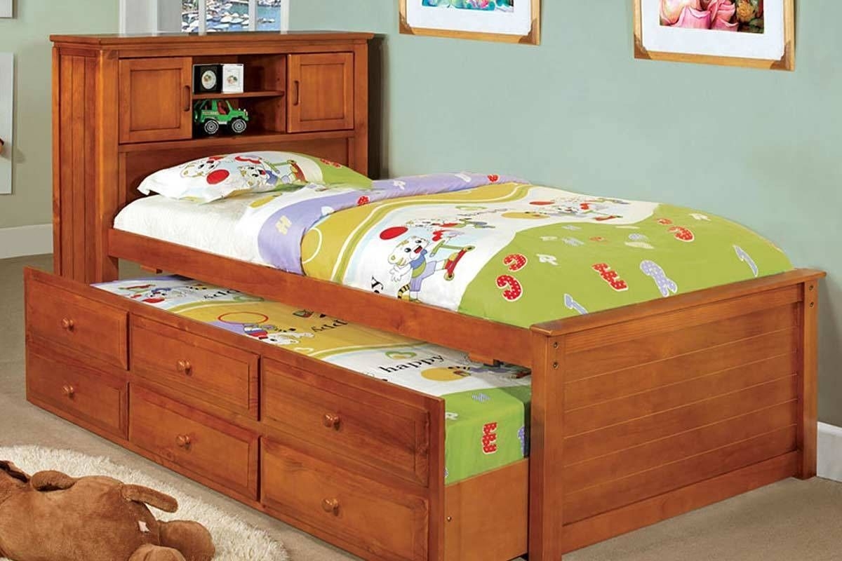 Twin platform bed with trundle 8