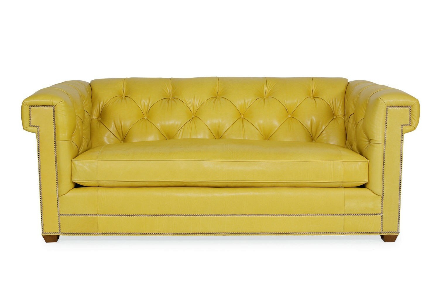 does anyone make a yellow leather sofa