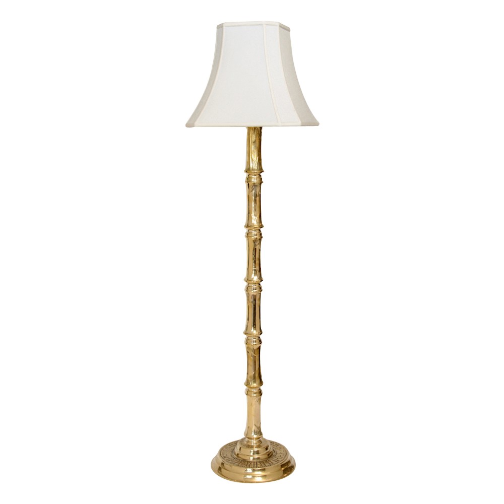 Antique solid brass floor lamp 1