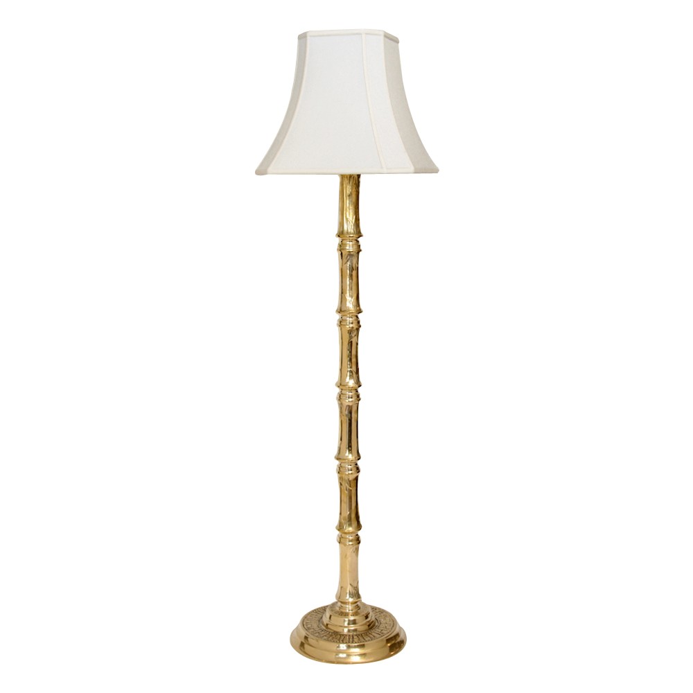 Antique solid deals brass floor lamp