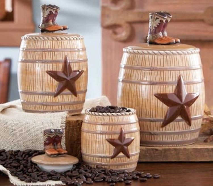 Country kitchen canisters