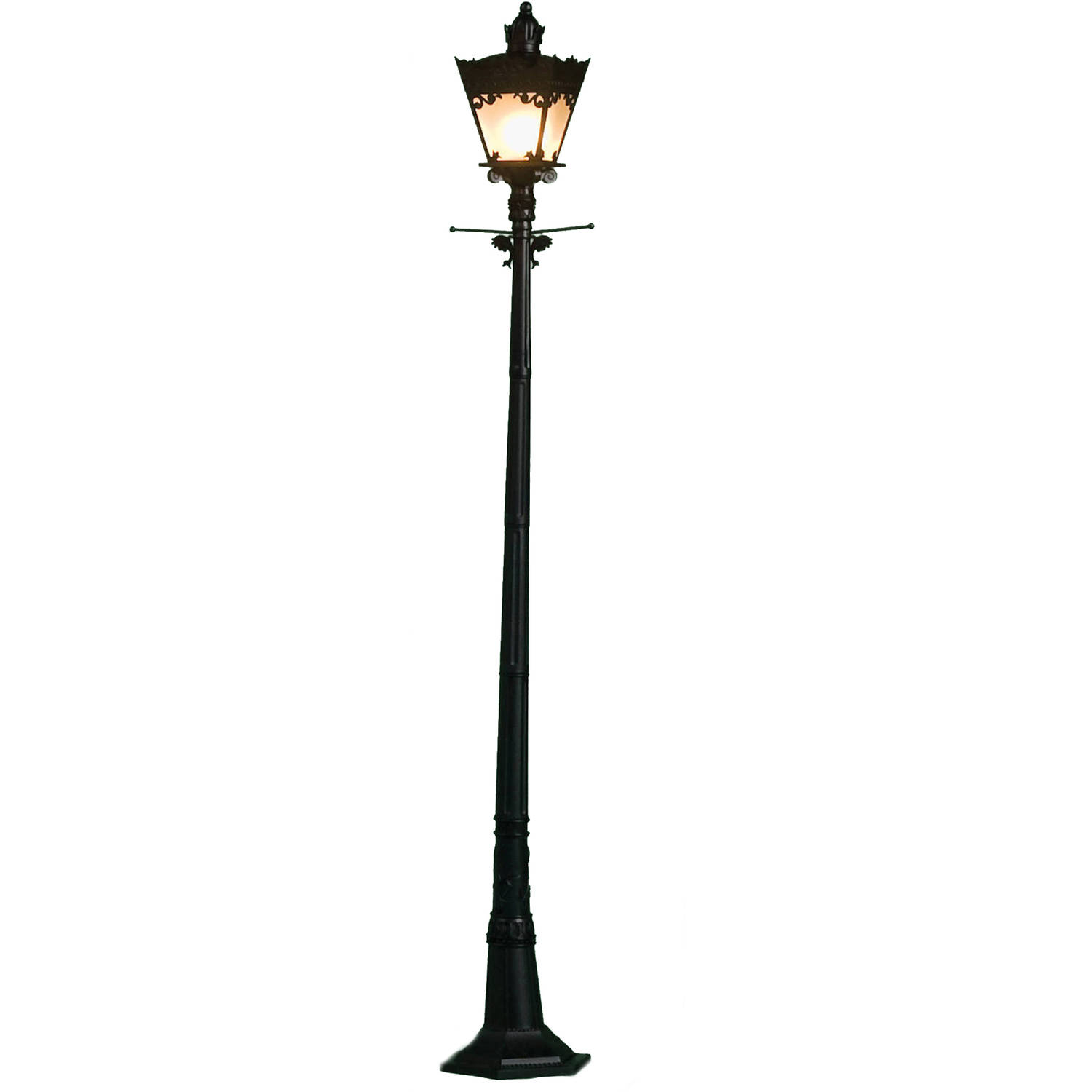 White composite deals lamp post